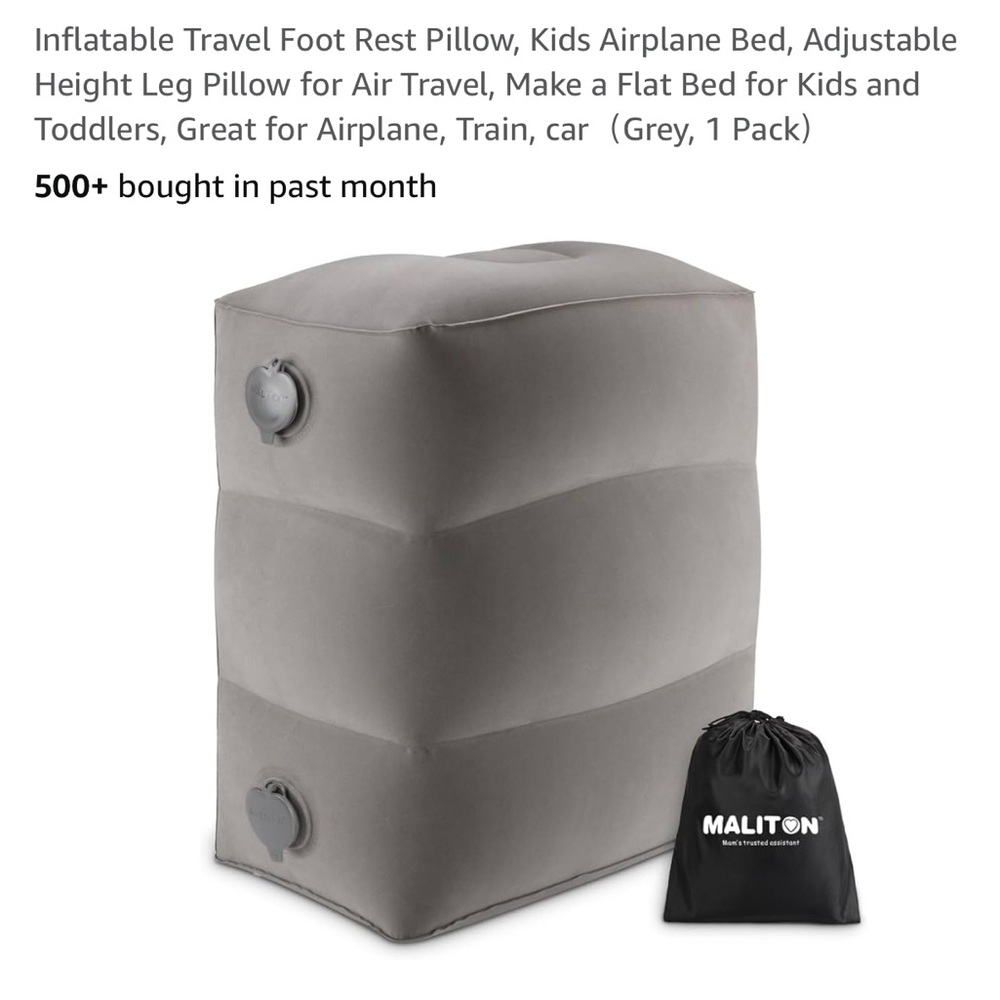 New! Travel footrest pillow